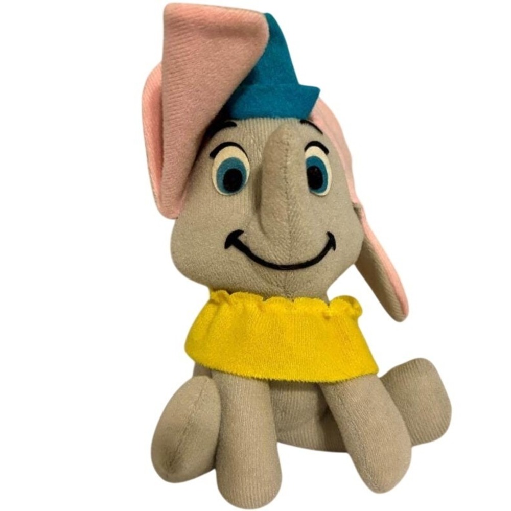 Vtg Disney Dumbo Walt Disney Plush Productions Tag Made in Taiwan‎ 1950s